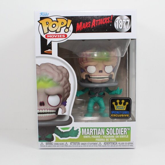 Funko Pop! Mars Attacks Martian Soldier #1877 - Picture 1 of 7